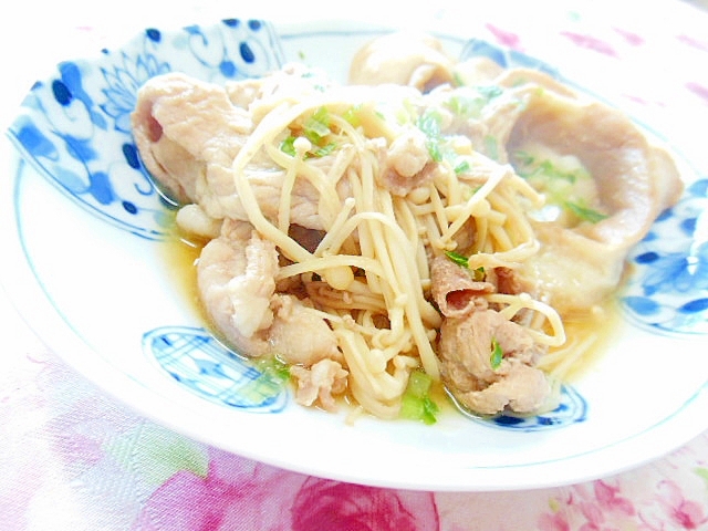 ❤車麩とエノキと豚肉のアッサリ煮❤