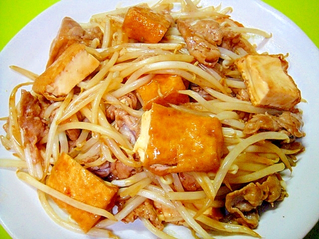 もやしと厚揚げ豚肉の焼肉のたれ炒め レシピ 作り方 By Mint 楽天レシピ もやしと厚揚げ豚肉の焼肉のたれ炒め レシピ 作り方 By Mint 楽天レシピ