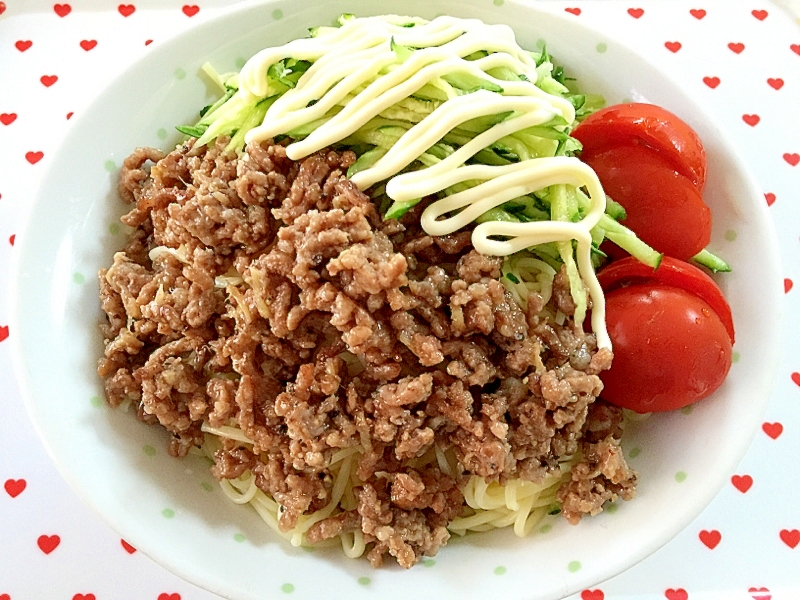 冷やし中華で☆ジャージャー麺風
