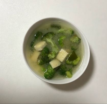 冷凍ブロッコリーの味噌汁