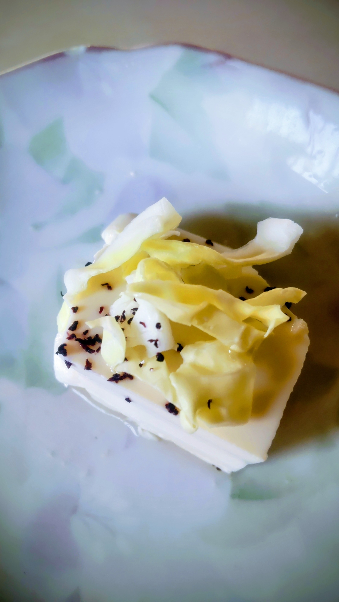 キャベツゆかり冷奴