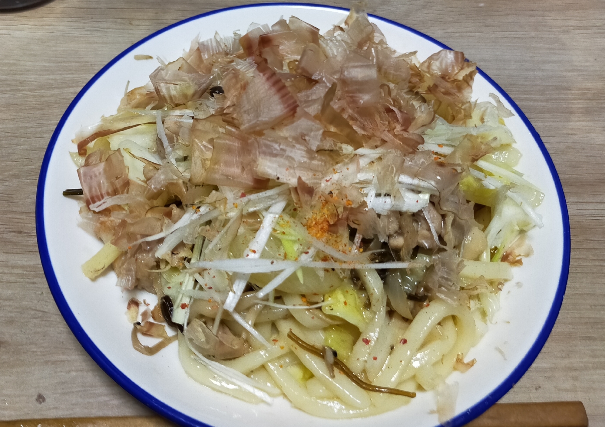 塩昆布焼きうどん☆軽食、つまみに！