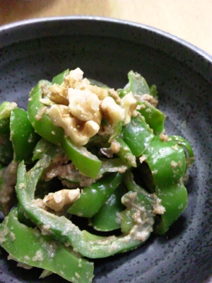 有川浩 植物図鑑 ピーマンのクルミゴマ酢和え レシピ 作り方 By うさうさ 楽天レシピ 有川浩 植物図鑑 ピーマンのクルミゴマ酢和え レシピ 作り方 By うさうさ 楽天レシピ