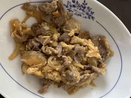 豚の他人丼はしょうが風味で甘辛♪