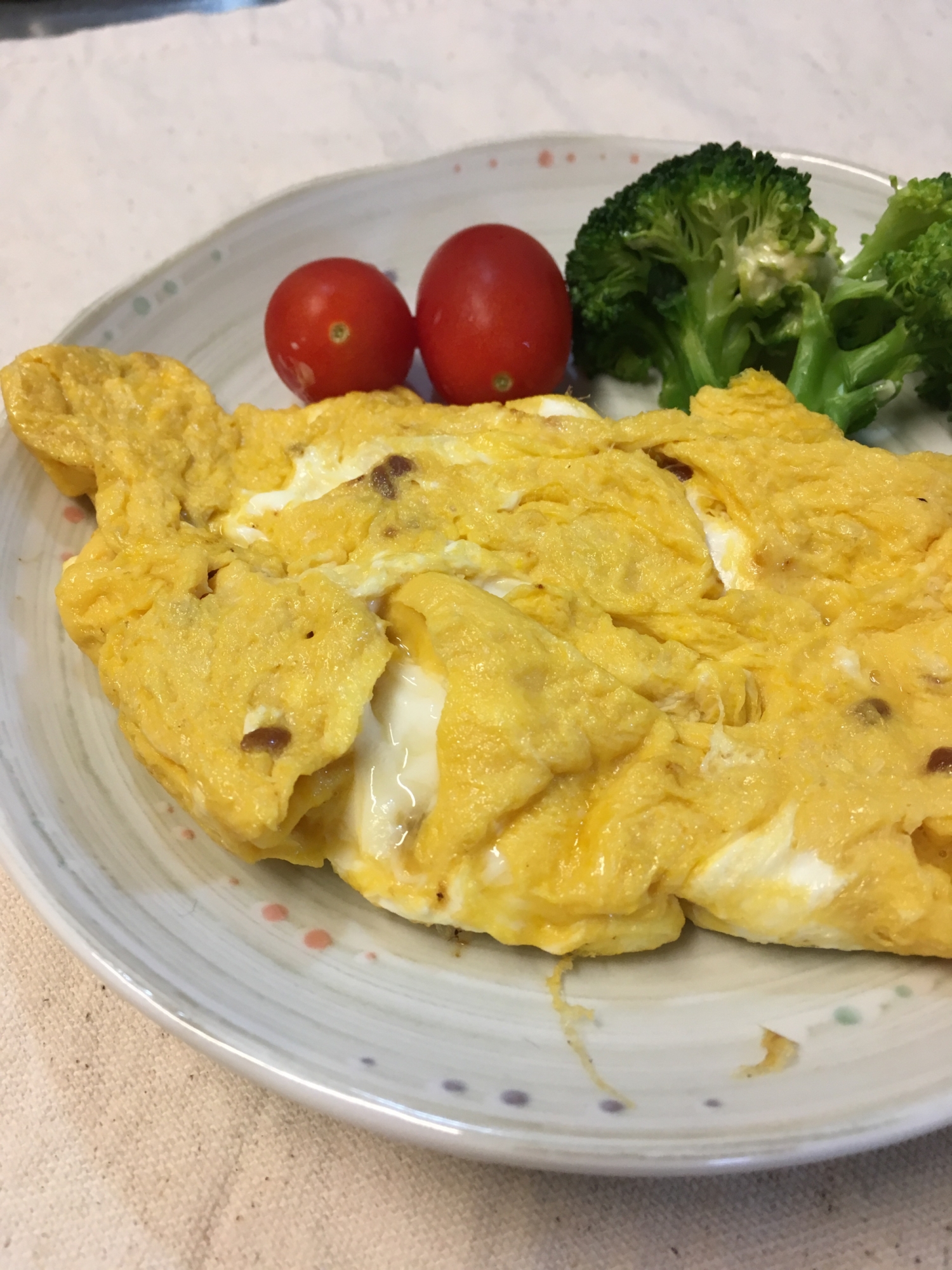 朝ごはん♡醤油麹で和風オムレツ