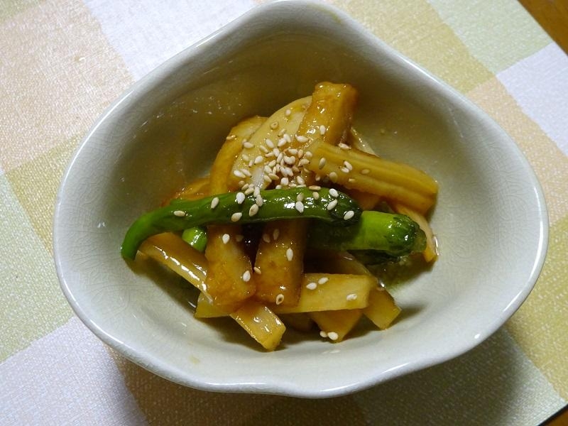 蓮根とししとうのきんぴら