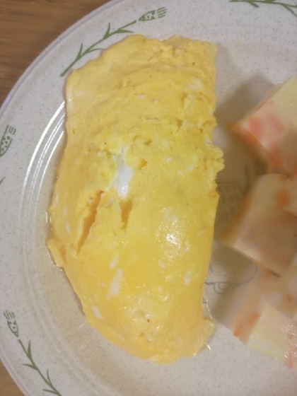 レンジで簡単☆ふんわりチーズオムレツ