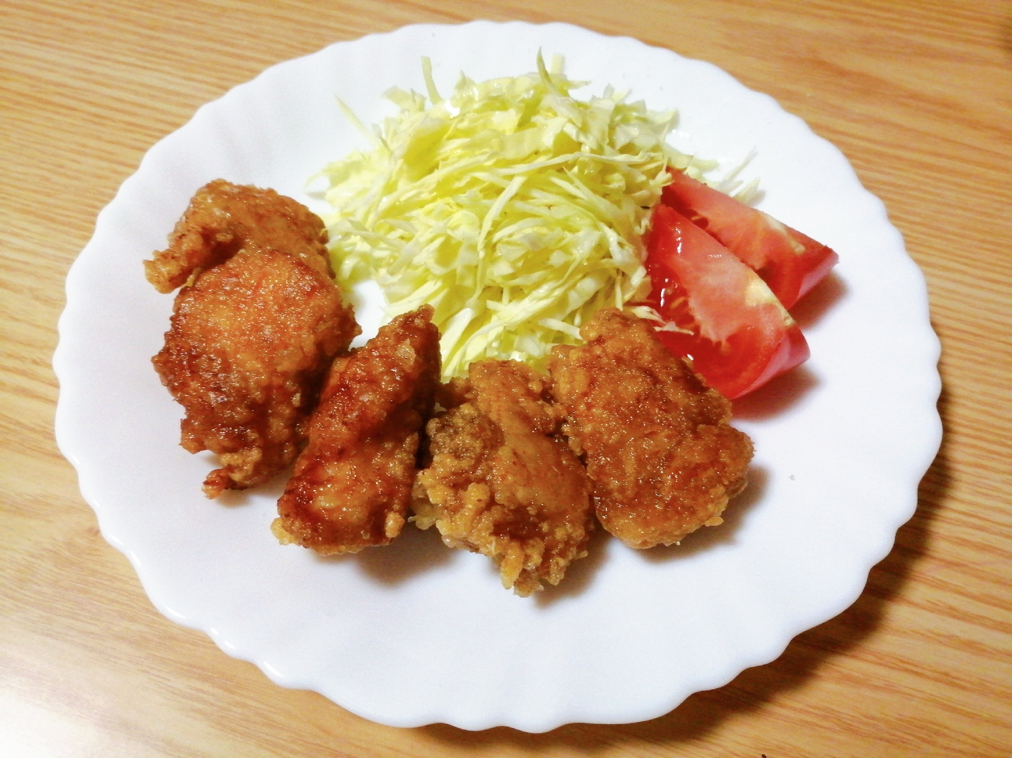 カレー風味の鶏の唐揚げ