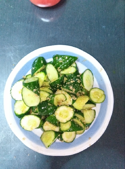 1分で！うまうま胡麻キュウリ