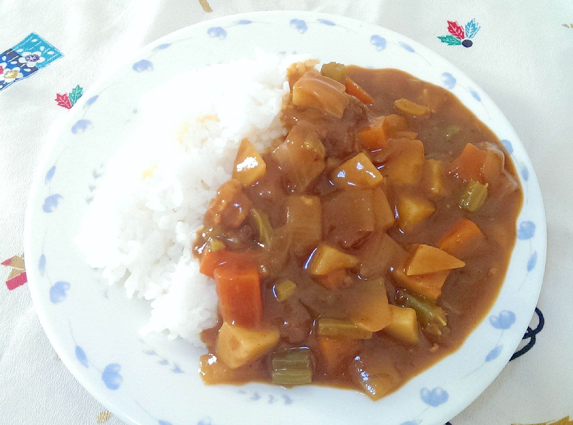 角切り野菜のフライパンカレー