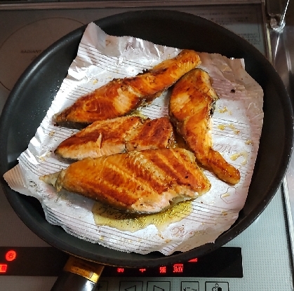 フライパンで簡単焼き鮭