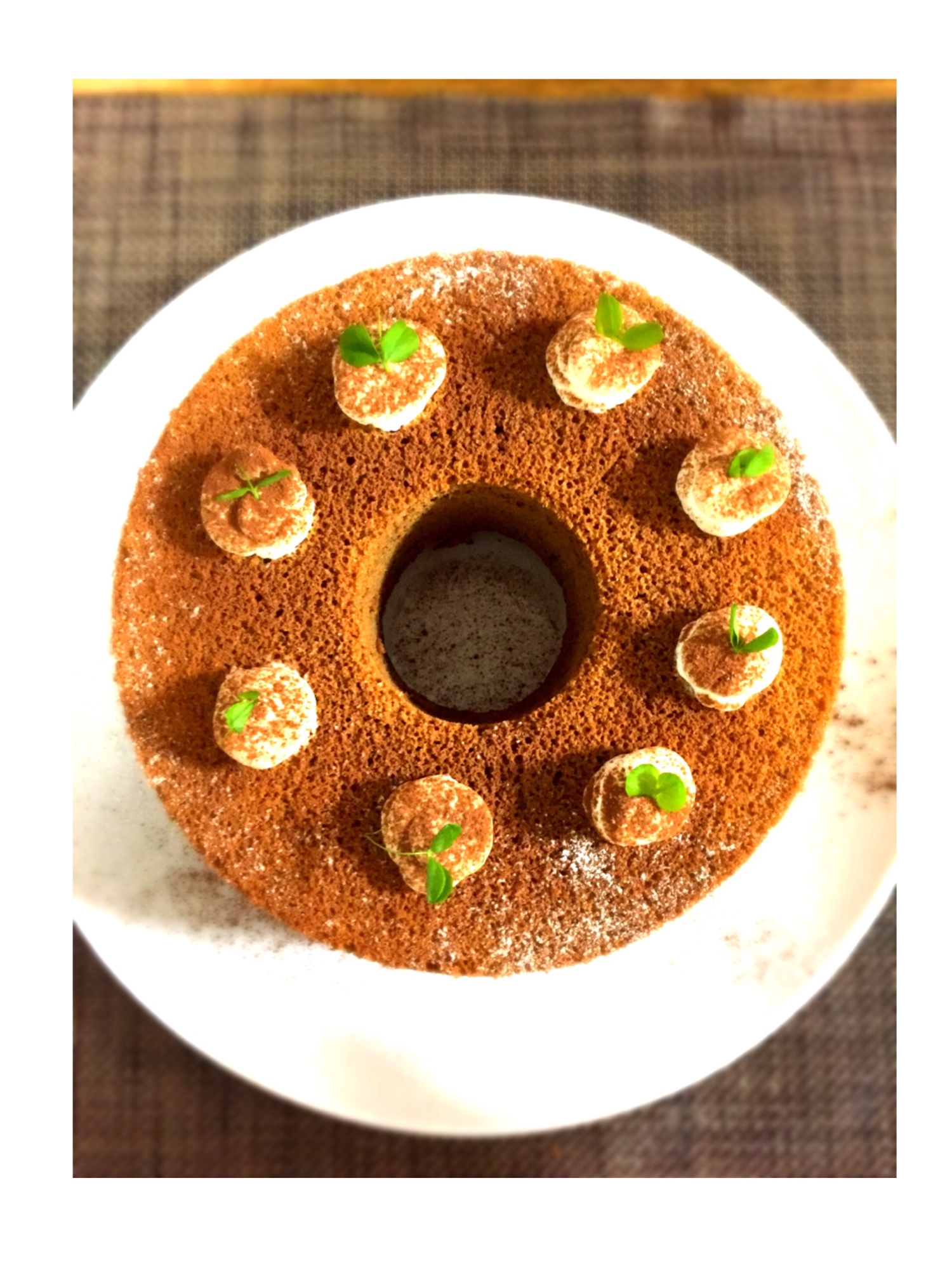 生クリーム注入 カフェモカシフォンケーキ レシピ 作り方 By Megrhythm0503 楽天レシピ