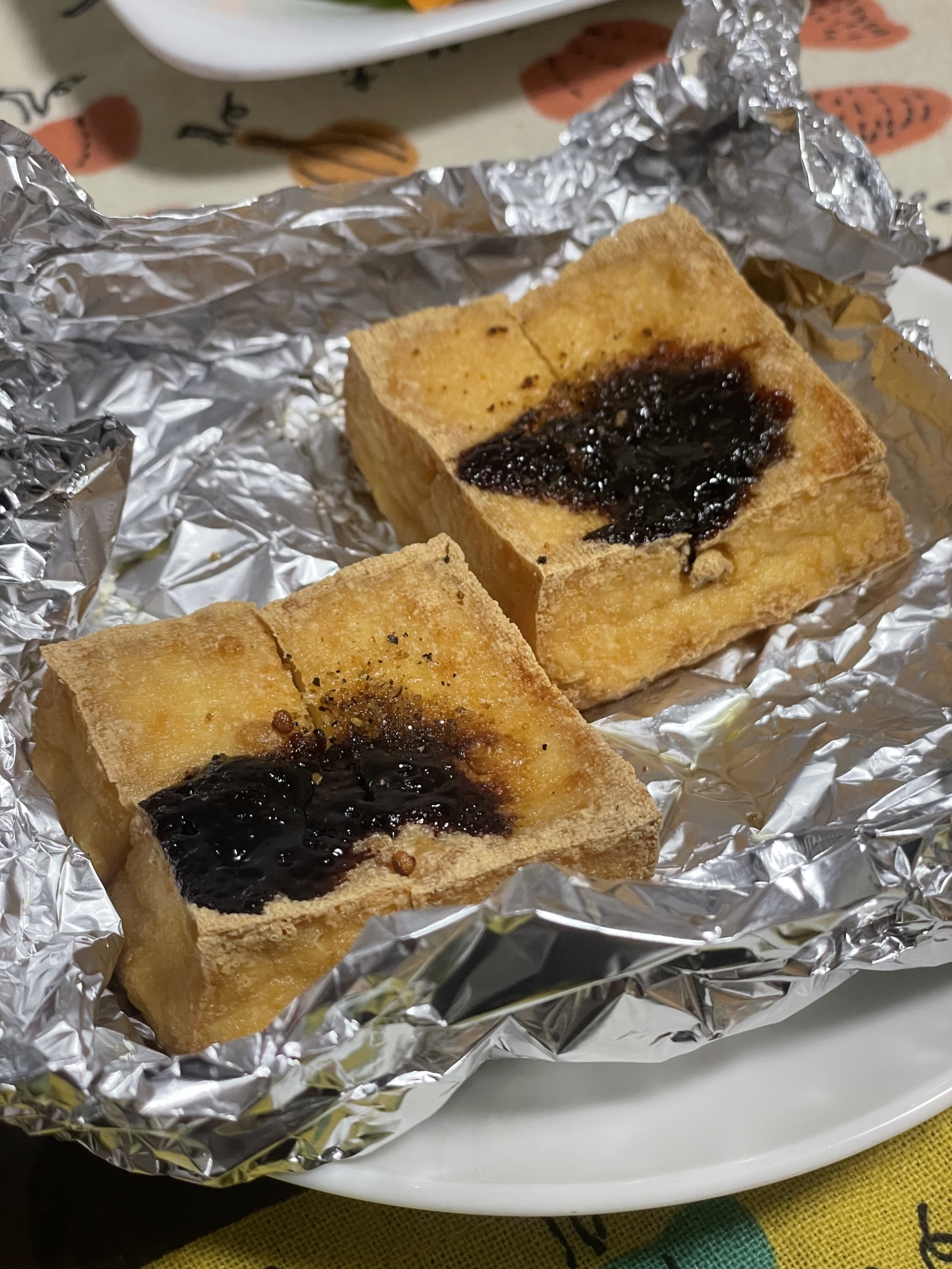 トースターで焼くだけ甜麺醤厚揚げ