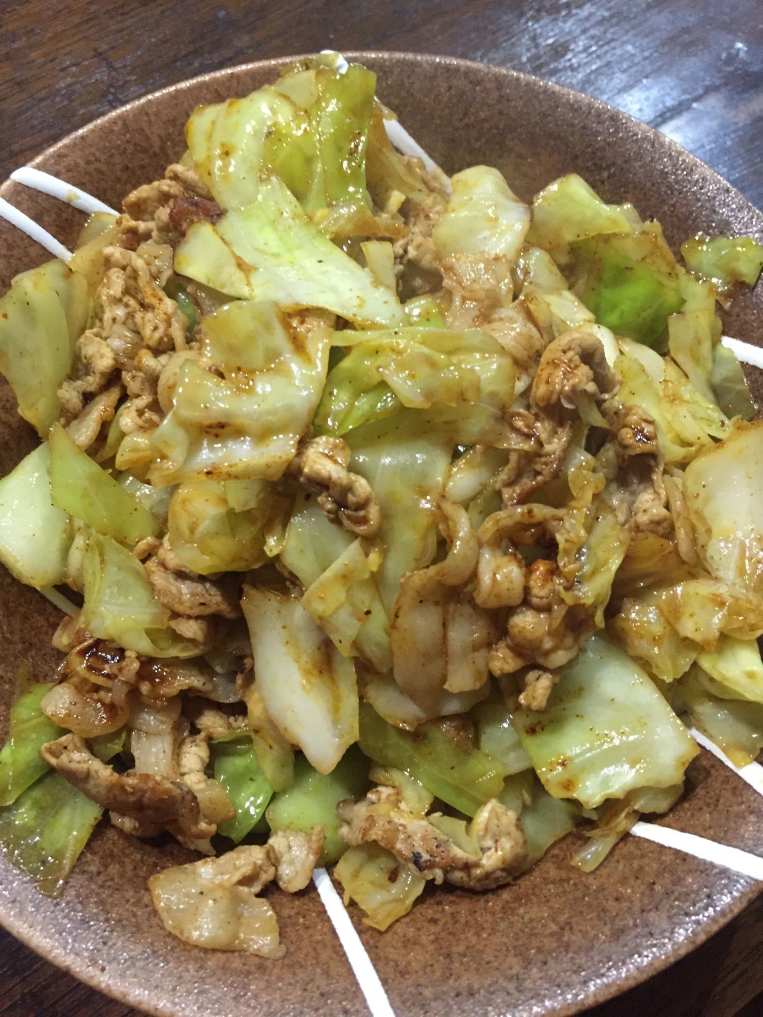 タコスシーズニングで野菜炒め