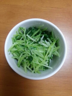 水菜と白だしだけ☆水菜のおひたし