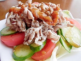 梅ドレッシングの冷しゃぶサラダ レシピ 作り方 By Makura S 楽天レシピ