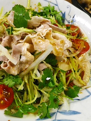 豚しゃぶパクチーサラダ レシピ 作り方 By Leopoo 楽天レシピ 豚しゃぶパクチーサラダ レシピ 作り方 By Leopoo 楽天レシピ