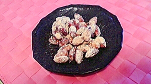 黒糖ときなこでアーモンド