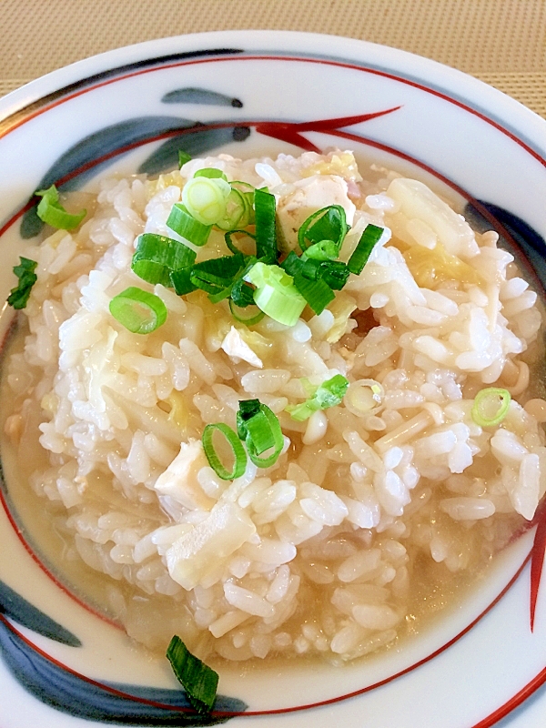 えのきでカサ増し☆雑炊