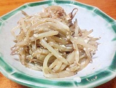 もやしと　えのきの　卵炒め