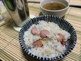 ウインナーの和風味ごはん炒め