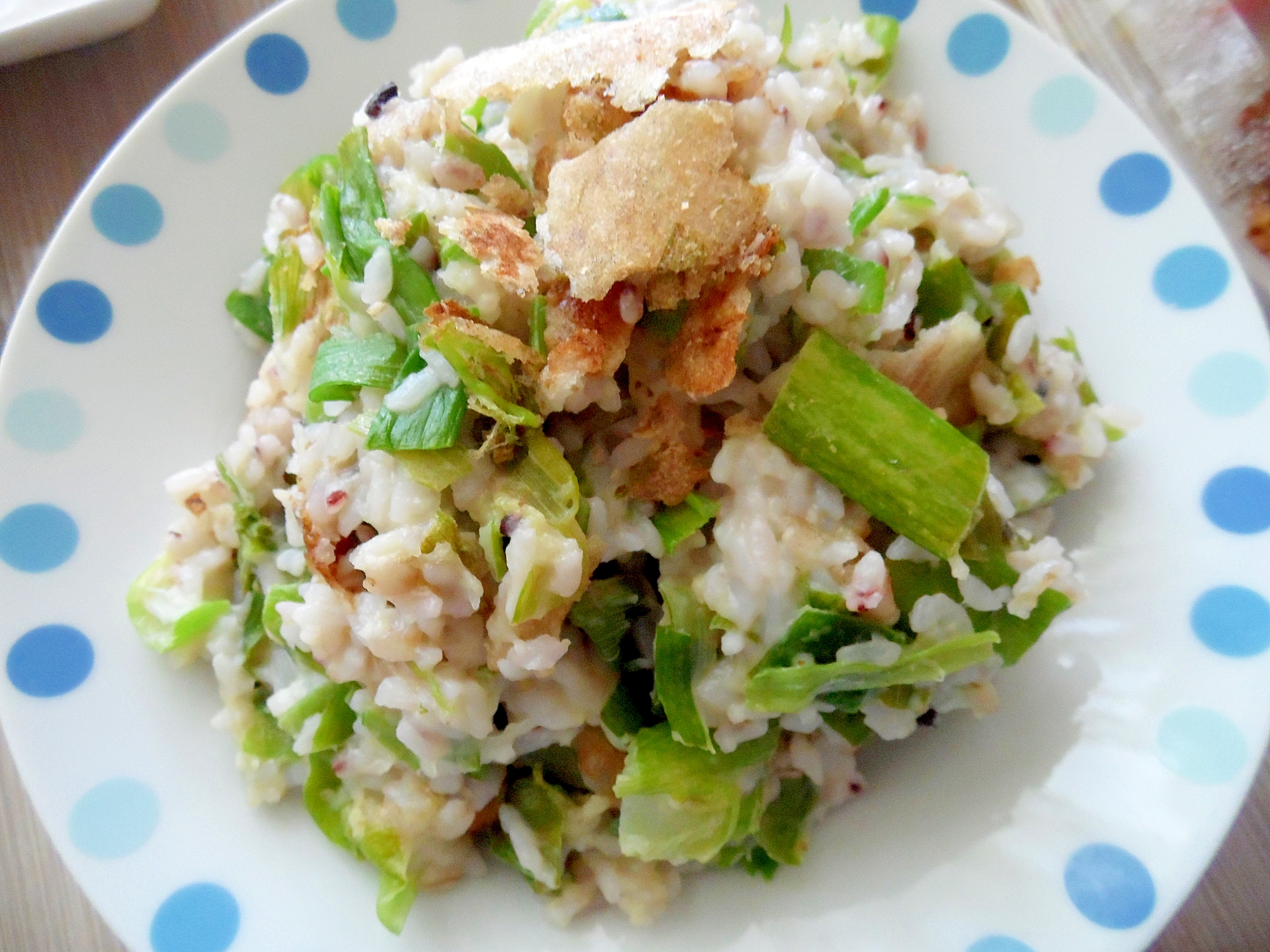 ネギたっぷり　油いためご飯