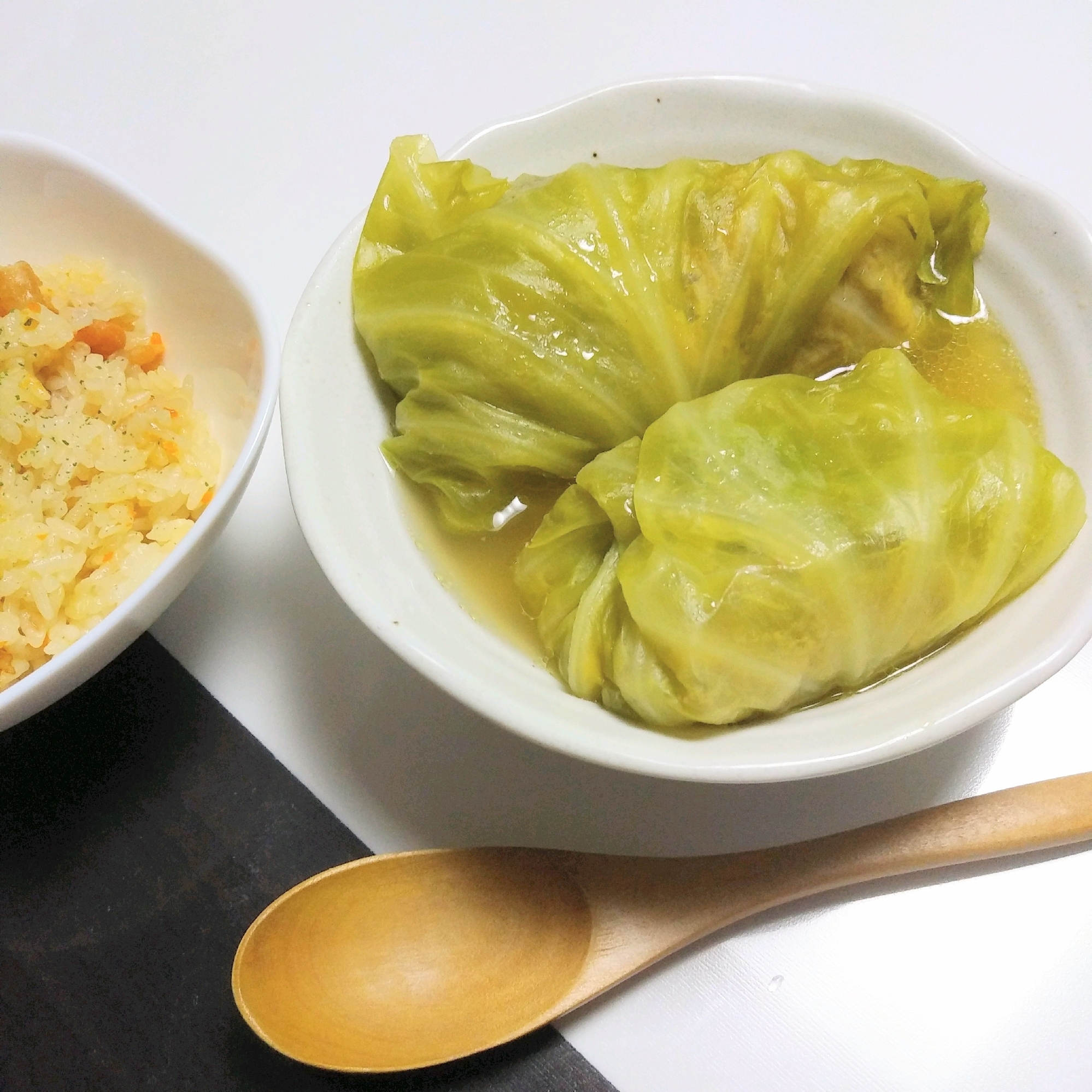 体の芯まで温まるロールキャベツ(コンソメ味)