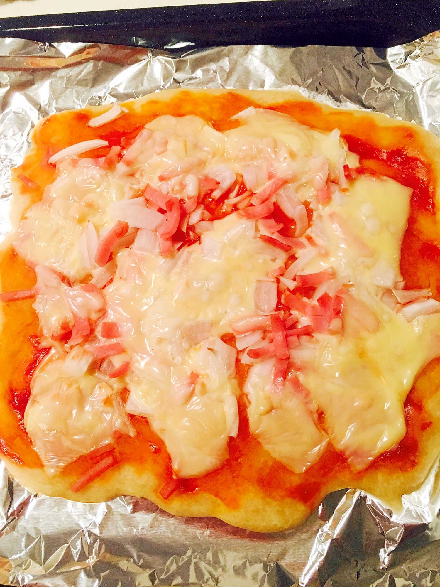 簡単 小麦粉だけで発酵無しのピザもどき レシピ 作り方 By みゅうしろ 楽天レシピ