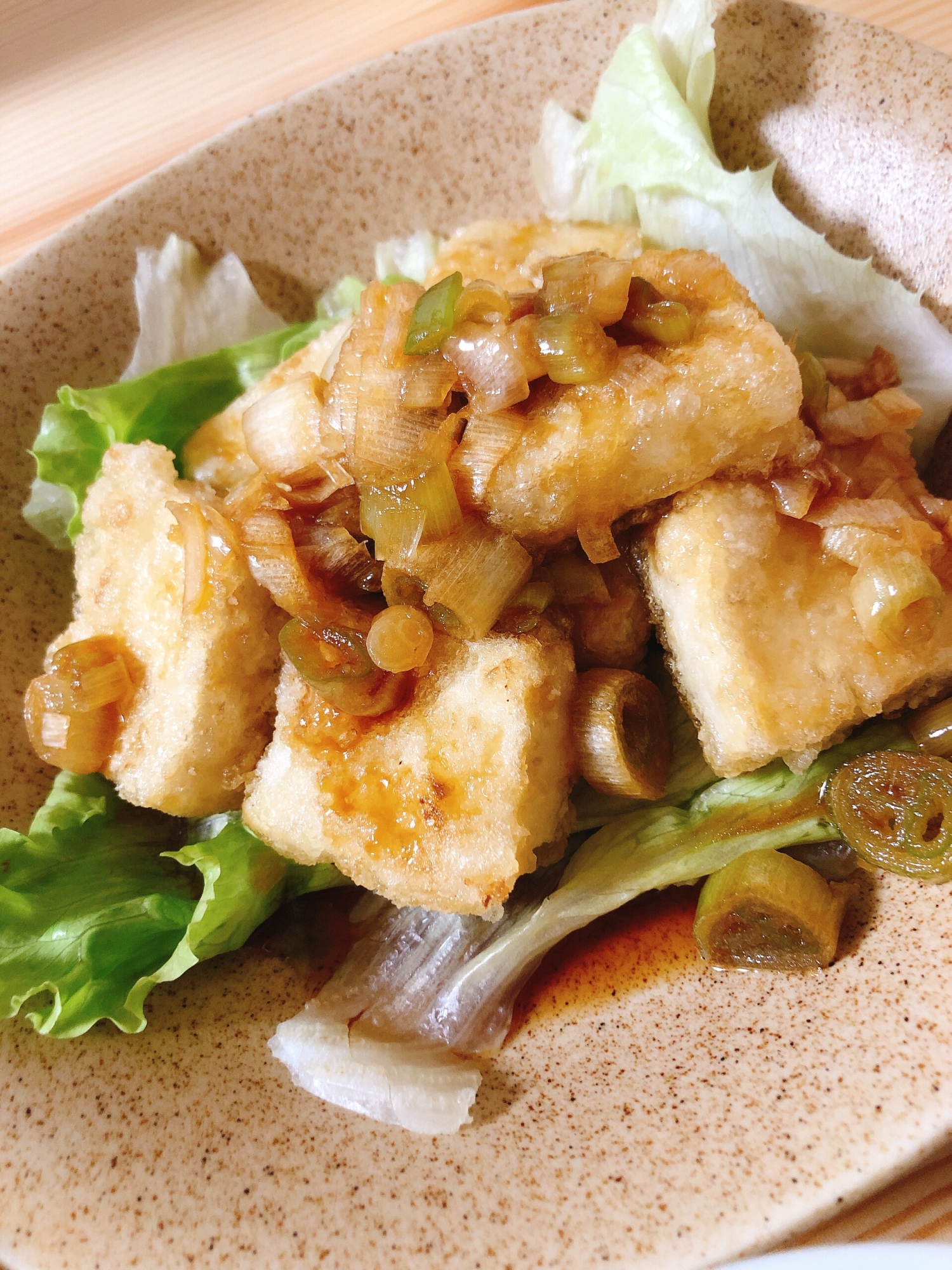 カリカリ豆腐の油淋鶏風