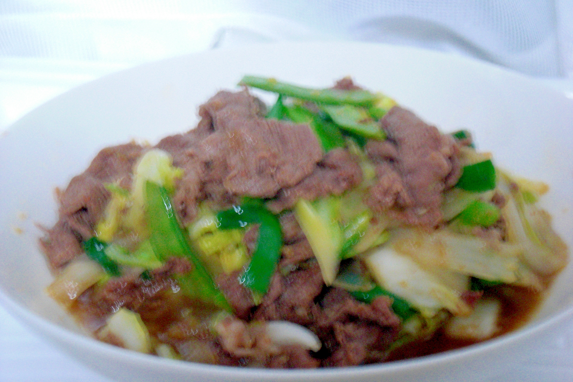 牛肉のプルコギ風炒め物（韓国風）