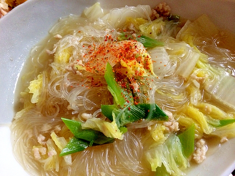 ウチにあるものでできる！ヘルシー鶏ガラ春雨スープ