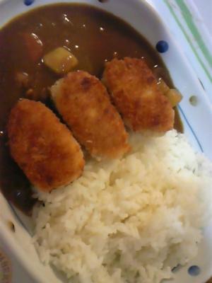 レトルトカレーを豪華に♪カツカレー