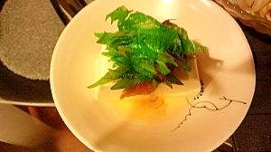 お豆腐の自家製ドレッシングサラダ