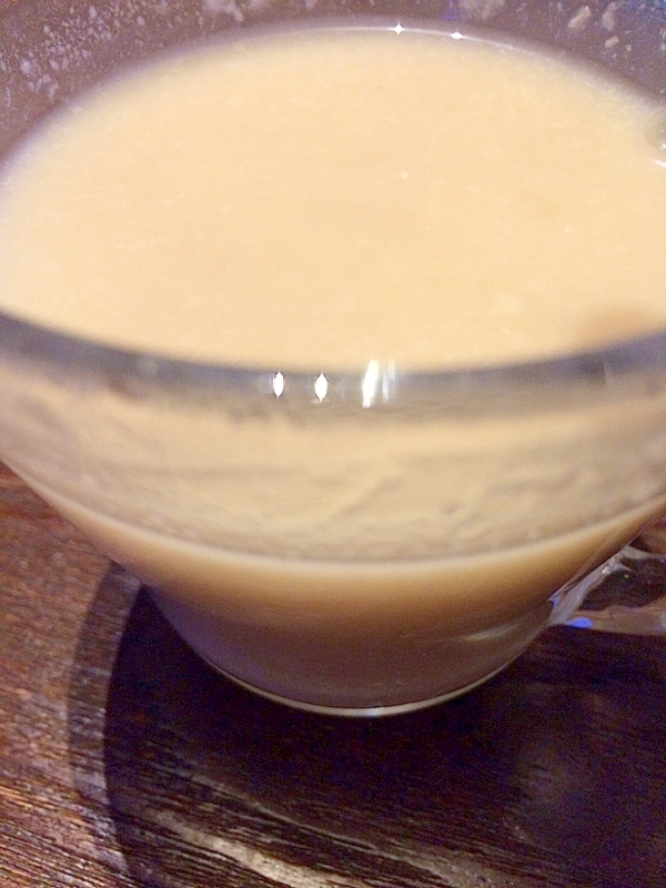 生姜湯とミルクの酒粕ドリンク〜まるで甘酒〜