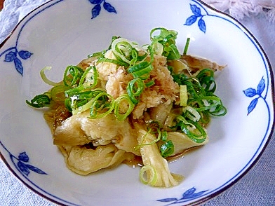 ❤　ごま油香る！　ネギ＆生姜の焼きナス　❤