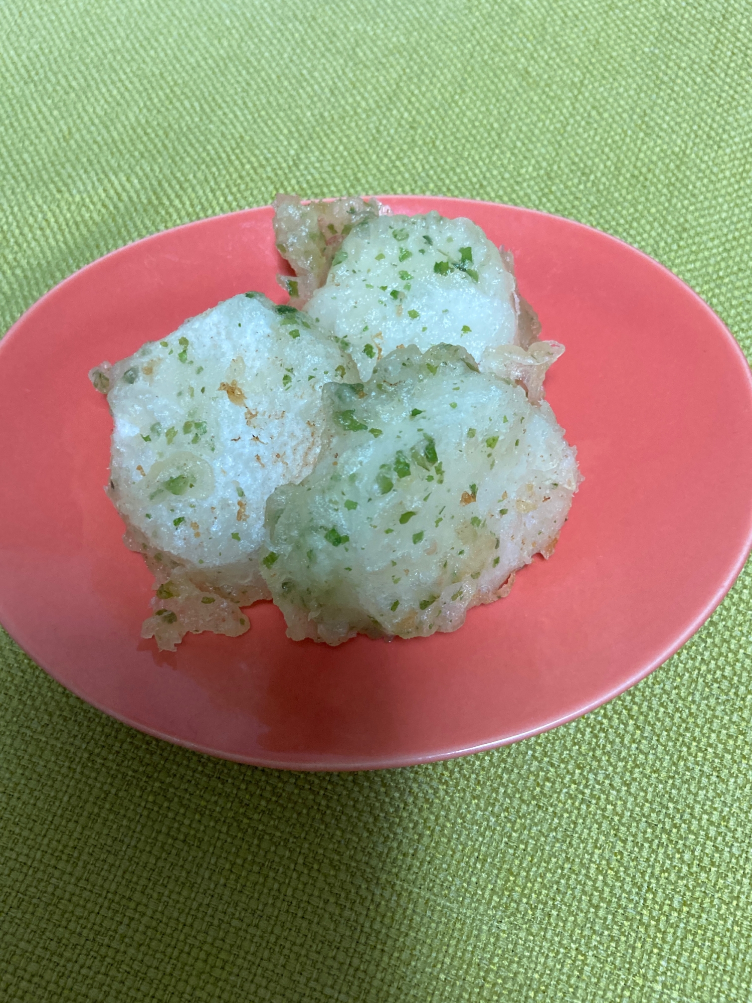 うちのおかず　とろろ芋の天ぷら