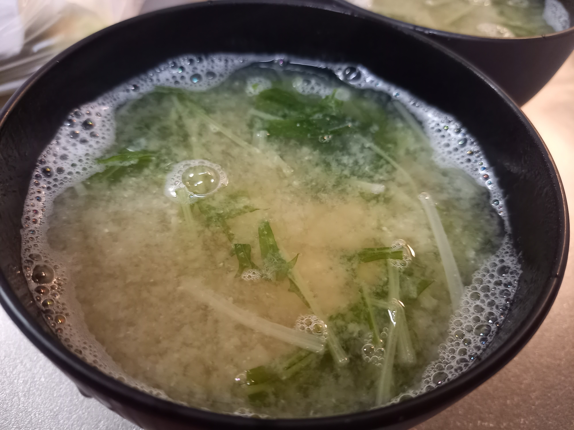 水菜の味噌汁⭐