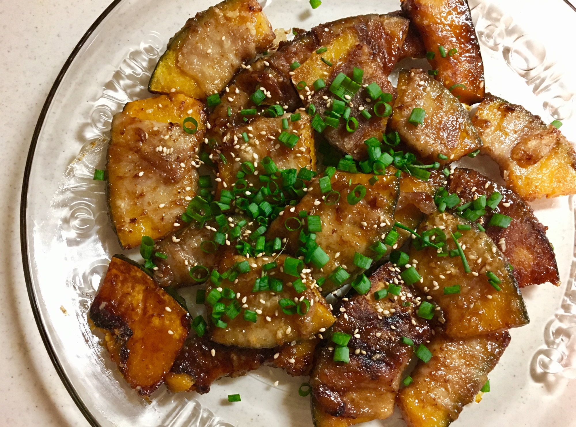 ☆カリ！ホク！こってり美味いかぼちゃの豚肉巻き☆