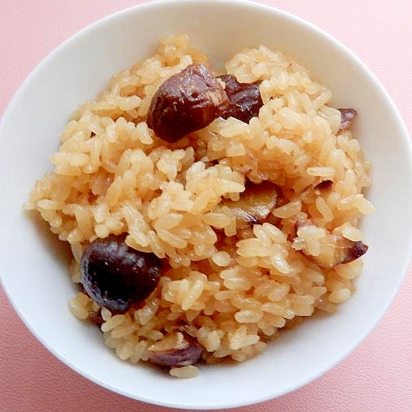 初心者サンも簡単❤むき甘栗で炊き込みご飯♪