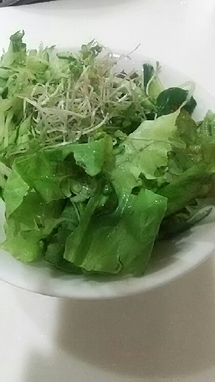 シャキッと葉物野菜！ちぎって簡単レタスサラダ！