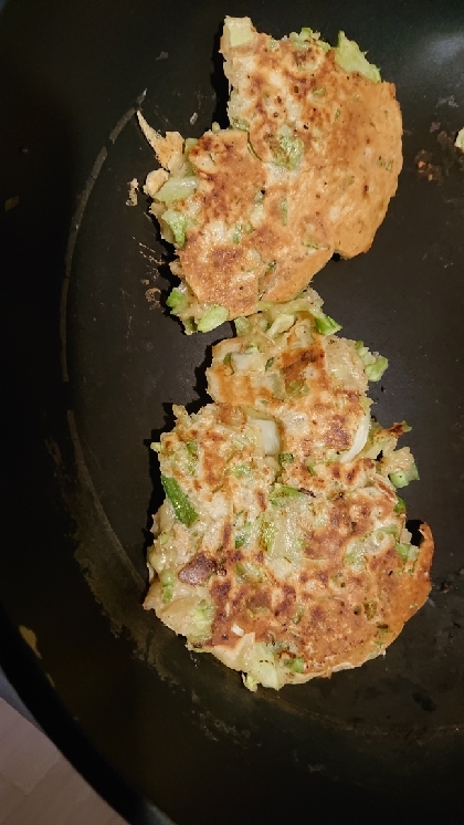 余ったパン粉deミニお好み焼き