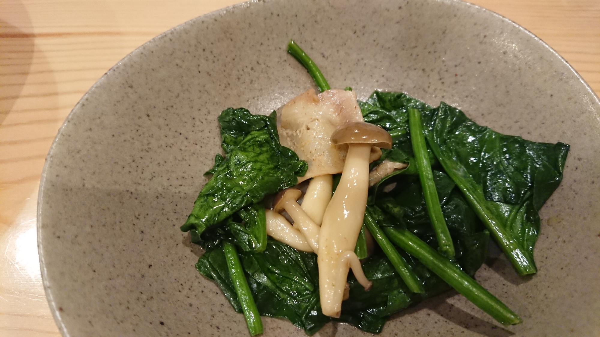 ほうれん草 しめじ ベーコンのバター醤油炒め レシピ 作り方 By あんこ68 楽天レシピ