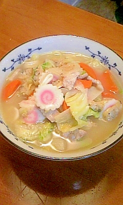 インスタントでもお店に負けない！ちゃんぽん麺