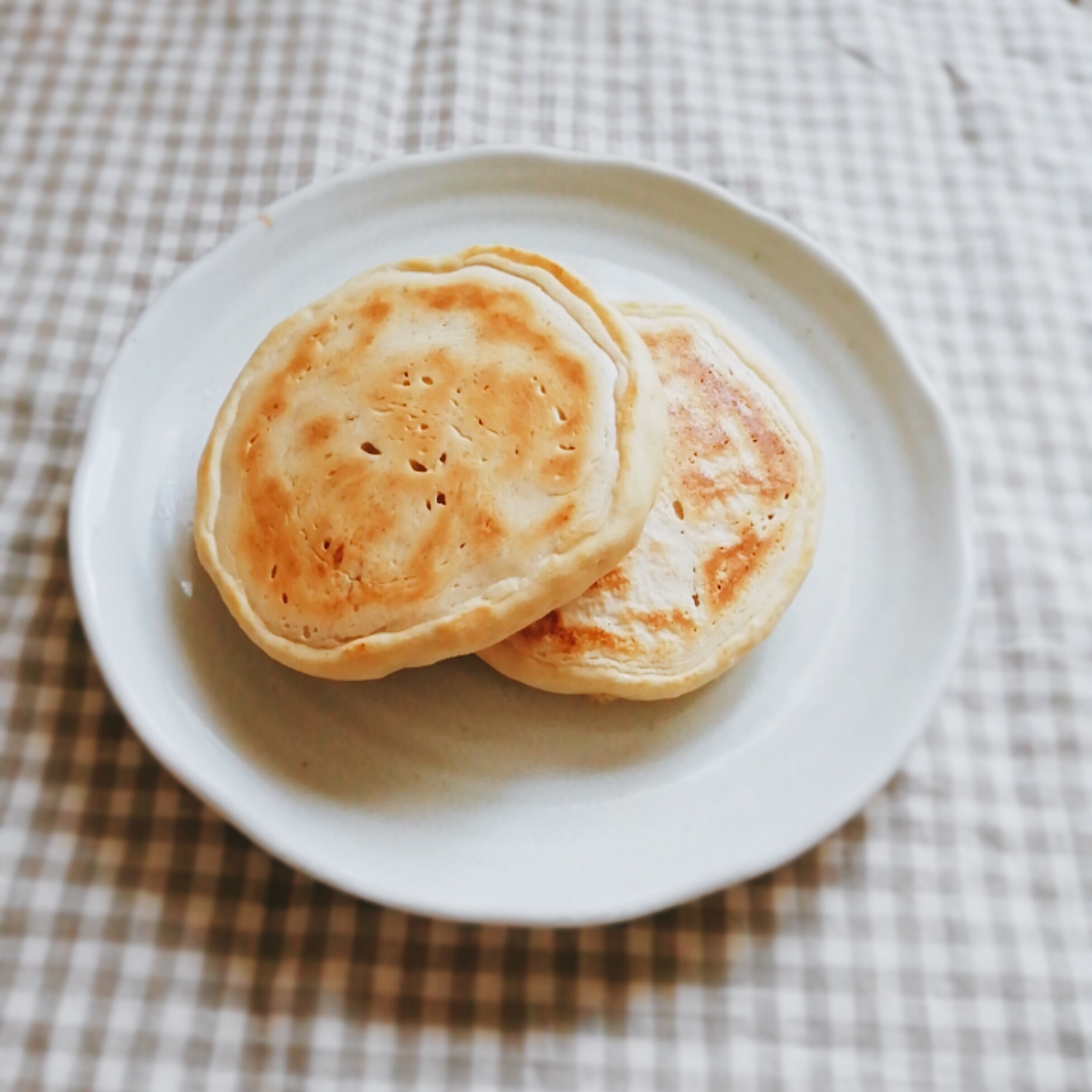 卵なし！全粒粉と豆乳のホットケーキ