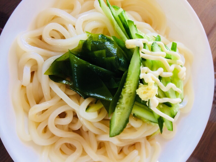 生わかめの冷やしうどん