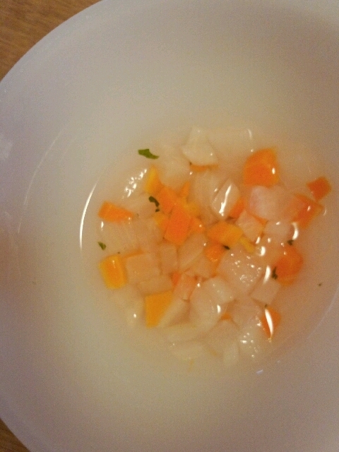 離乳食 後期 大根と人参と玉ねぎの野菜スープ レシピ 作り方 By Koko0730 楽天レシピ 離乳食 後期 大根と人参と玉ねぎの野菜スープ レシピ 作り方 By Koko0730 楽天レシピ
