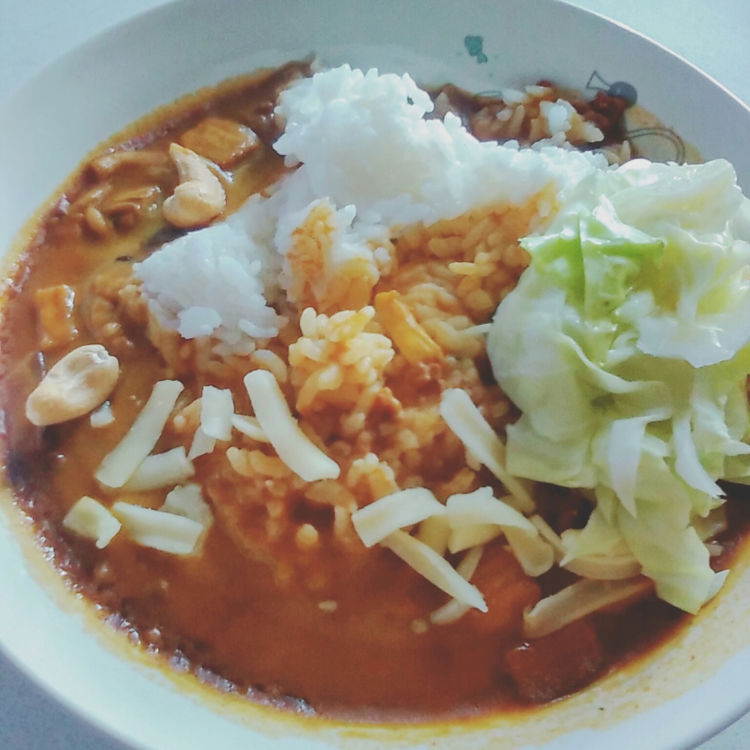 キャベツチーズカレー