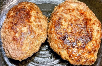 レモン香る✿ハンバーグのズッキーニ＆パプリカ添え