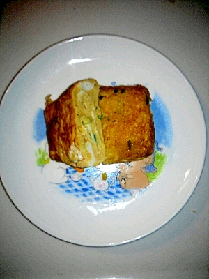 ぽん酢マヨで卵焼き！