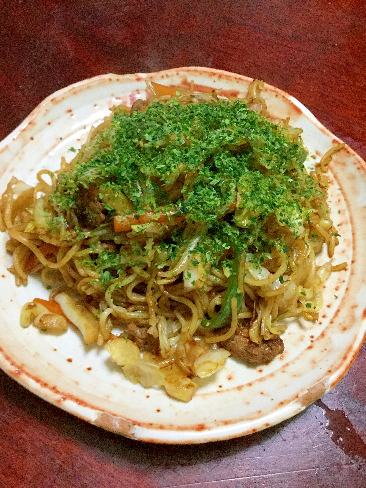 サイコロステーキ☆焼きそば！